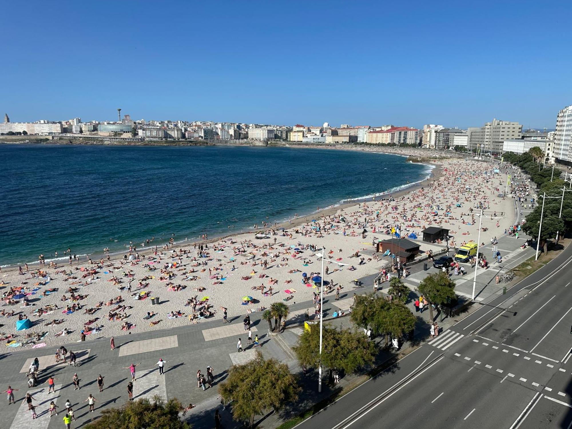 Apartmán Piso Con Vistas A La Playa De Riazor A Coruña Exteriér fotografie